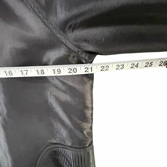 Ubu Reversible Parisian Opera Raincoat Small Black Red iridescent Pleated Hooded - Picture 10 of 15